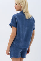 Diagonal-Tasarım Düğmeli Gömlek-Gömlek-4-Milagron.com