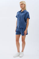 Diagonal-Tasarım Düğmeli Gömlek-Gömlek-5-Milagron.com