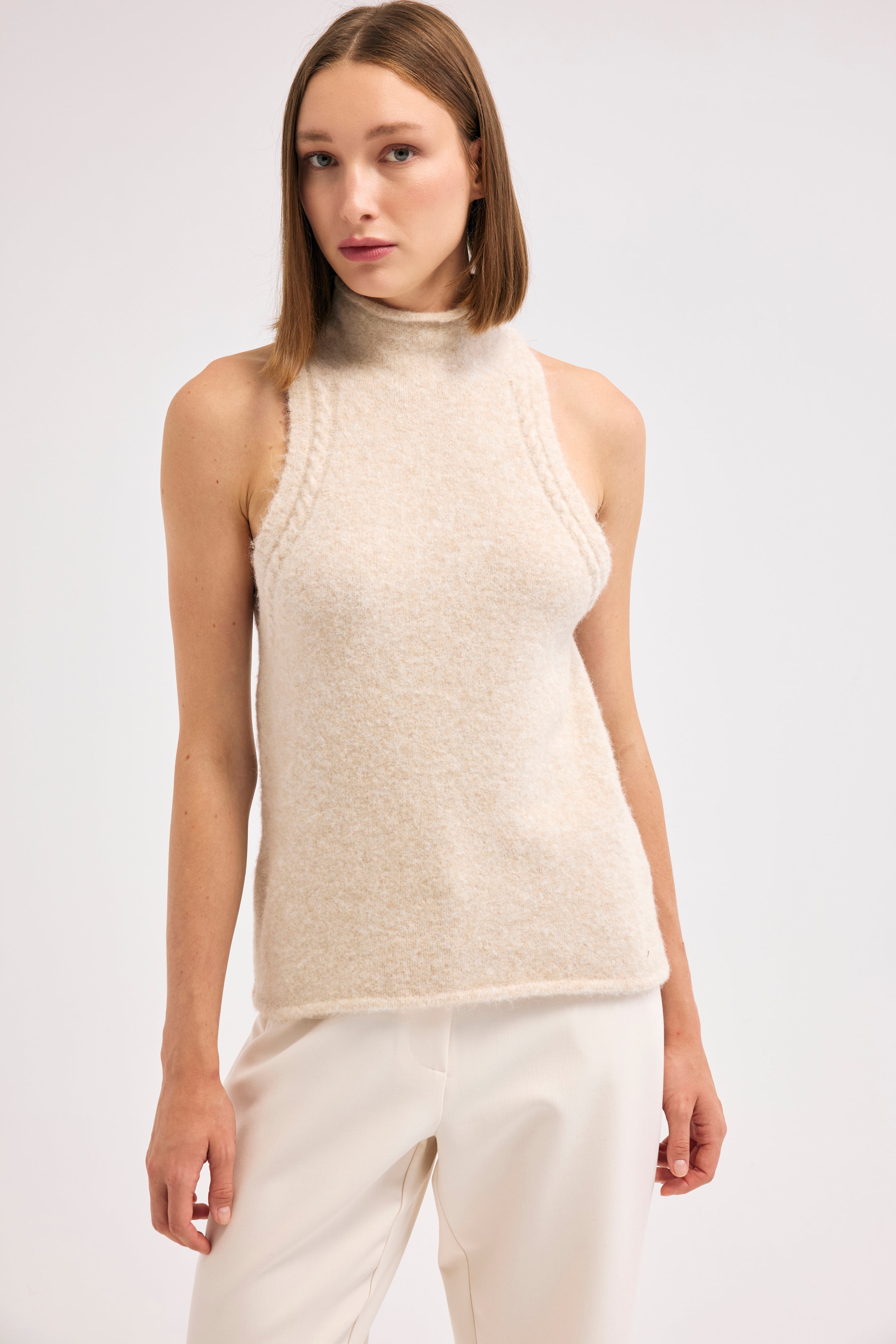 Diagonal-Triko Bluz-Bluz-6-Milagron.com