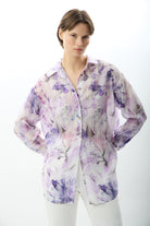 Diagonal-Uzun Kollu Çiçek Desenli Gömlek-Gömlek-1-Milagron.com