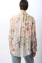 Diagonal-Uzun Kollu Çiçek Desenli Gömlek-Gömlek-4-Milagron.com