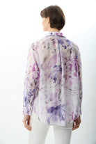 Diagonal-Uzun Kollu Çiçek Desenli Gömlek-Gömlek-4-Milagron.com