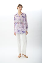 Diagonal-Uzun Kollu Çiçek Desenli Gömlek-Gömlek-7-Milagron.com