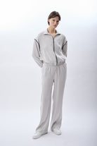 Diagonal-Uzun Kollu Fermuarlı Ceket-Ceket-3-Milagron.com