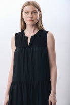 Diagonal-Volanlı Maxi Elbise-Elbise-2-Milagron.com