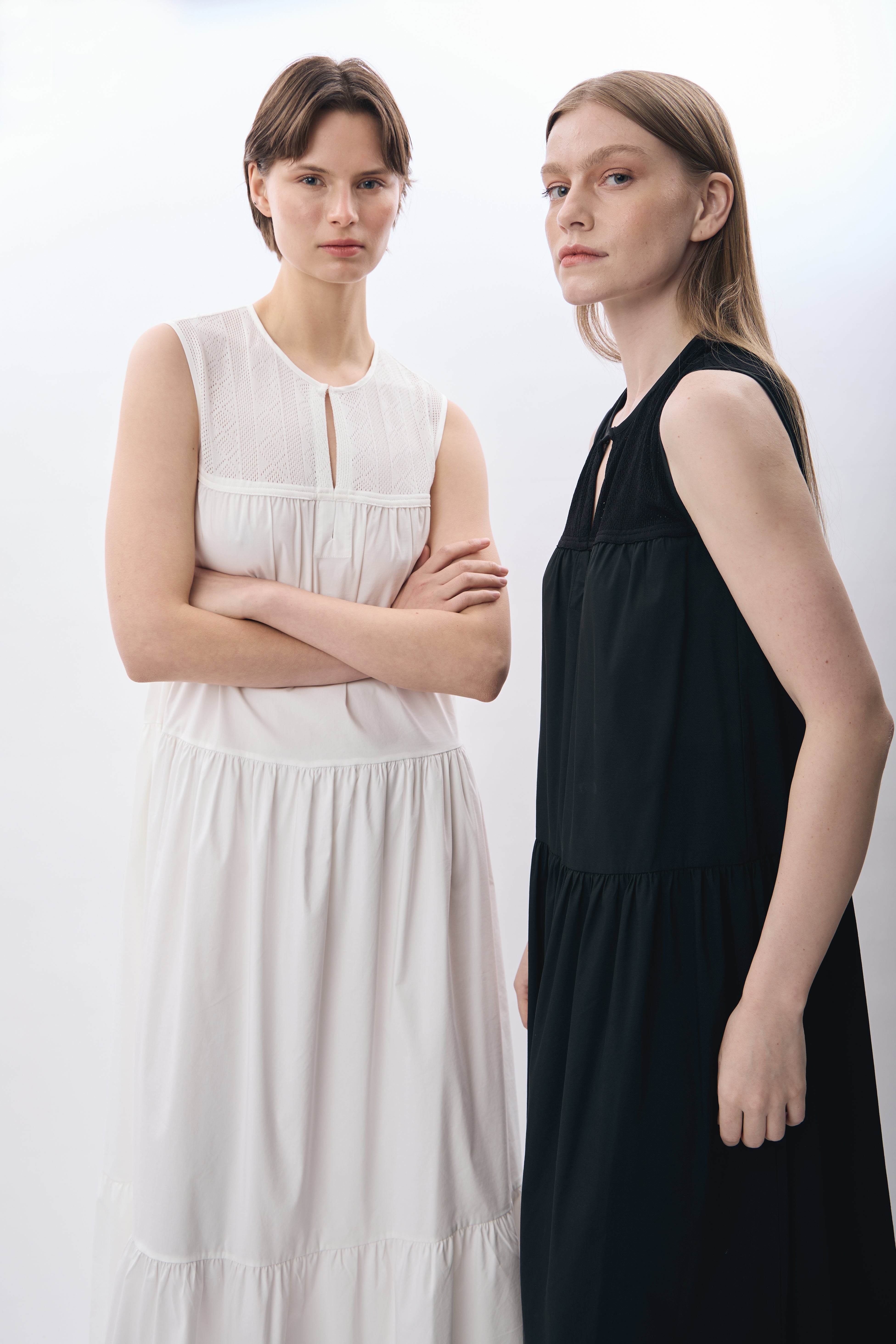 Diagonal-Volanlı Maxi Elbise-Elbise-6-Milagron.com