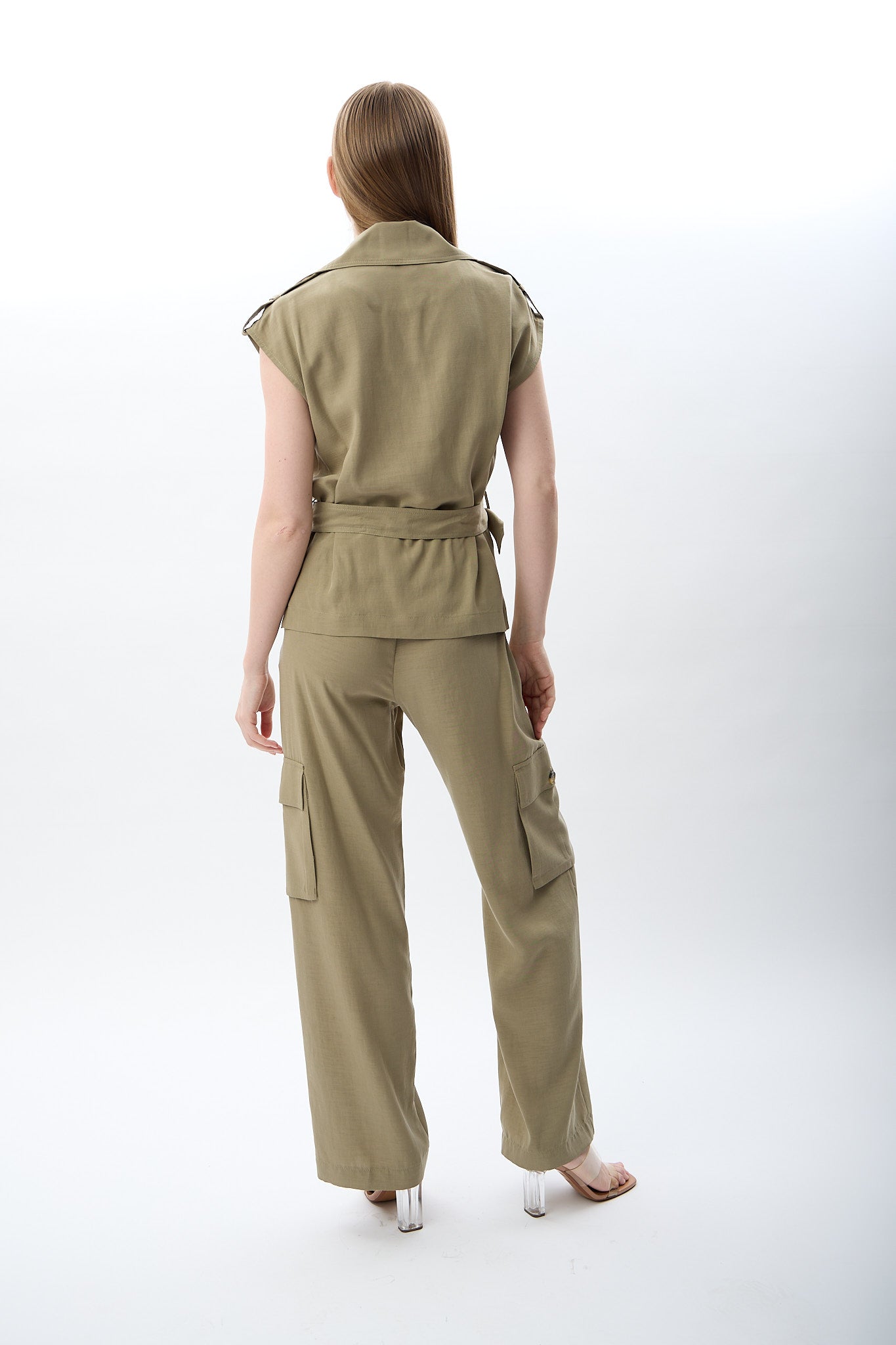 Diagonal-Yan Cep Detaylı Rahat Pantolon-Pantolon-6-Milagron.com