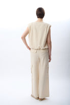 Diagonal-Yüksek Bel Keten Pantolon-Pantolon-6-Milagron.com