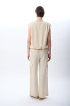 Diagonal-Yüksek Bel Keten Pantolon-Pantolon-9-Milagron.com