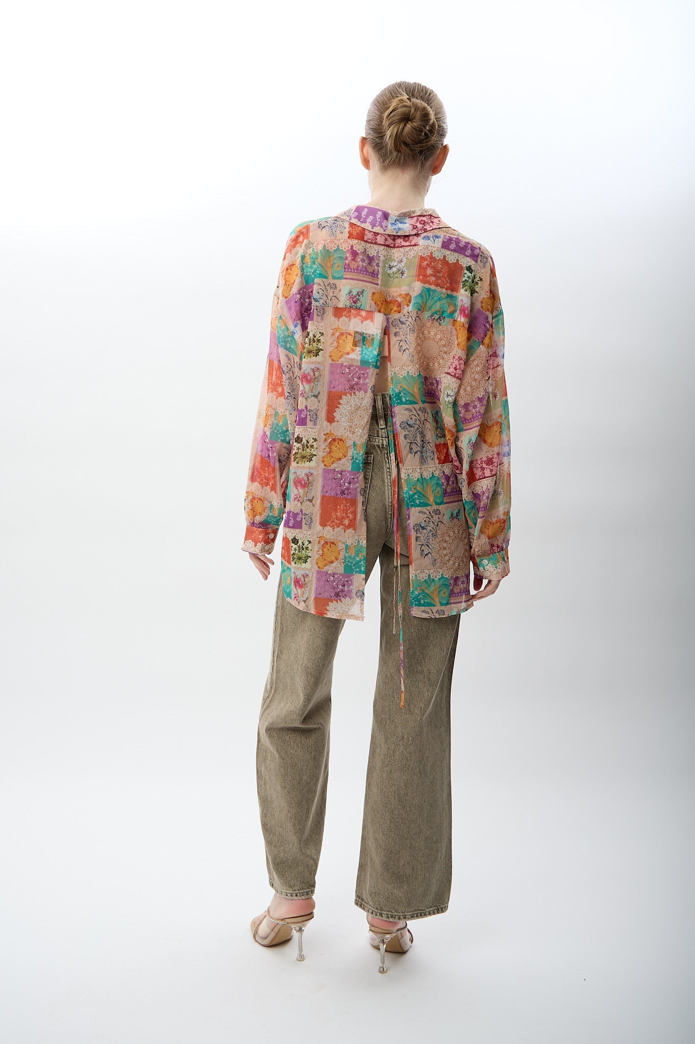 Diagonal-Yüksek Bel Kot Pantolon-Pantolon-6-Milagron.com