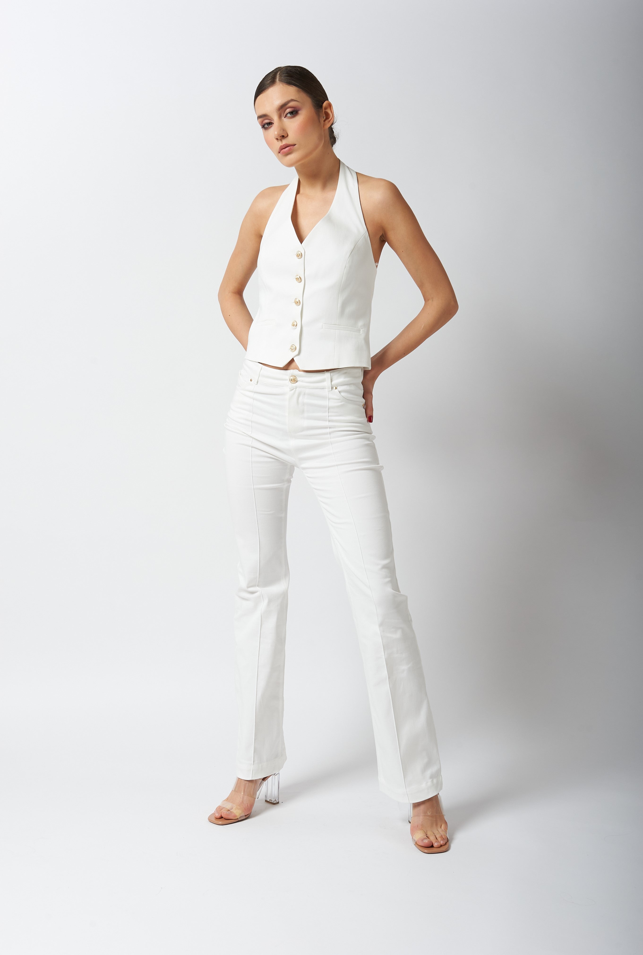 Diagonal-Yüksek Bel Pantolon-,-9-Milagron.com