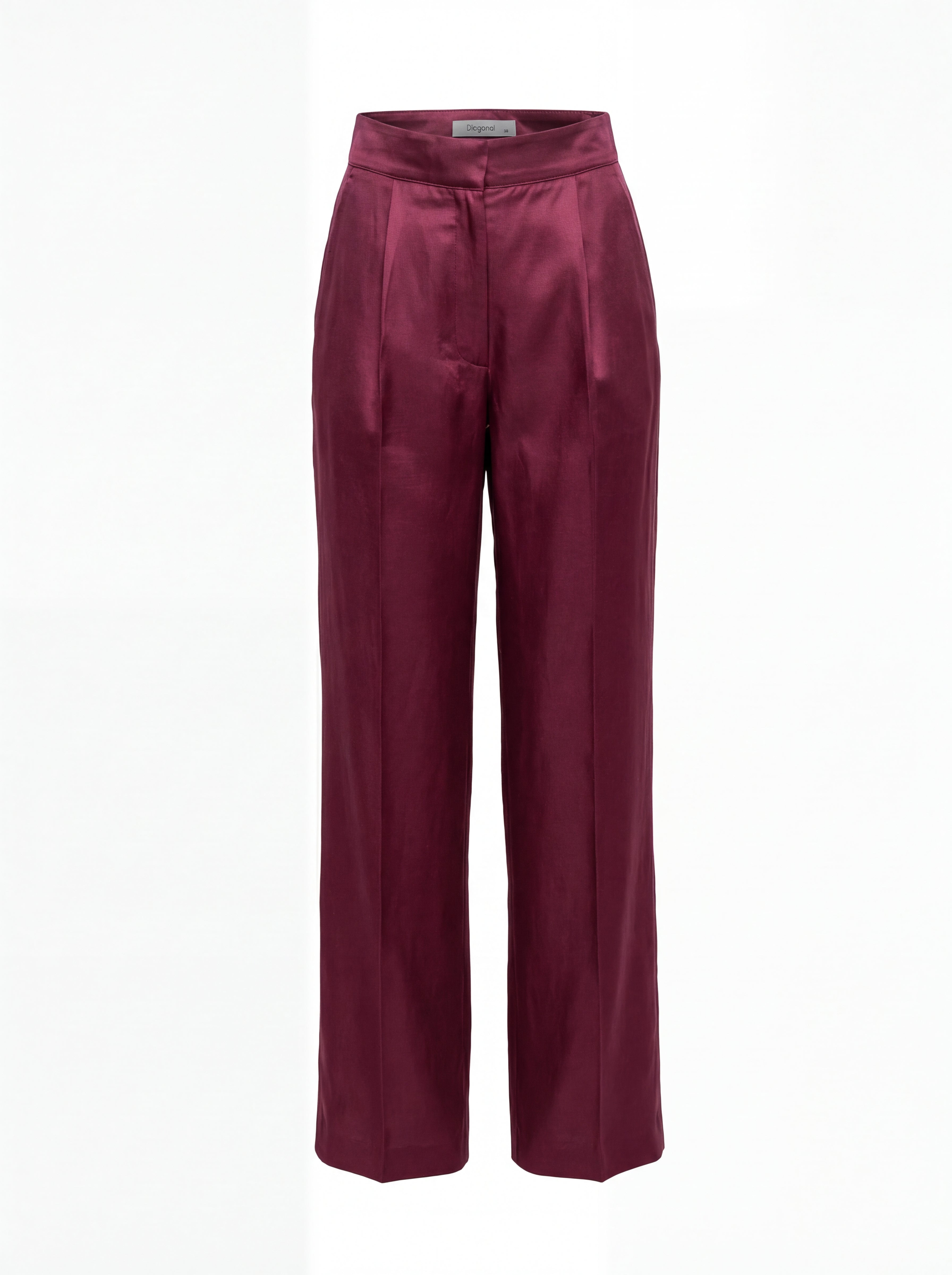 Yüksek Bel Pantolon Bordo