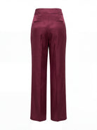 Yüksek Bel Pantolon Bordo