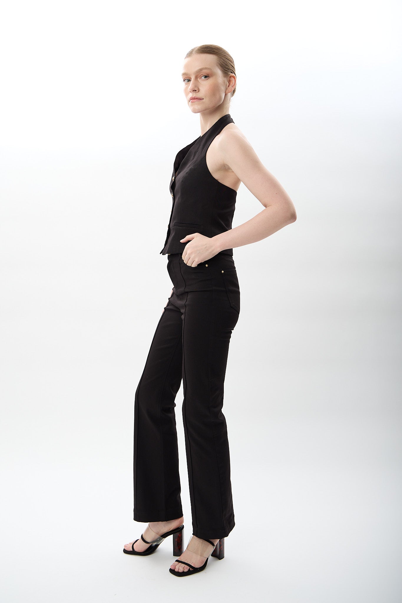 Diagonal-Yüksek Bel Pantolon-Pantolon-1-Milagron.com