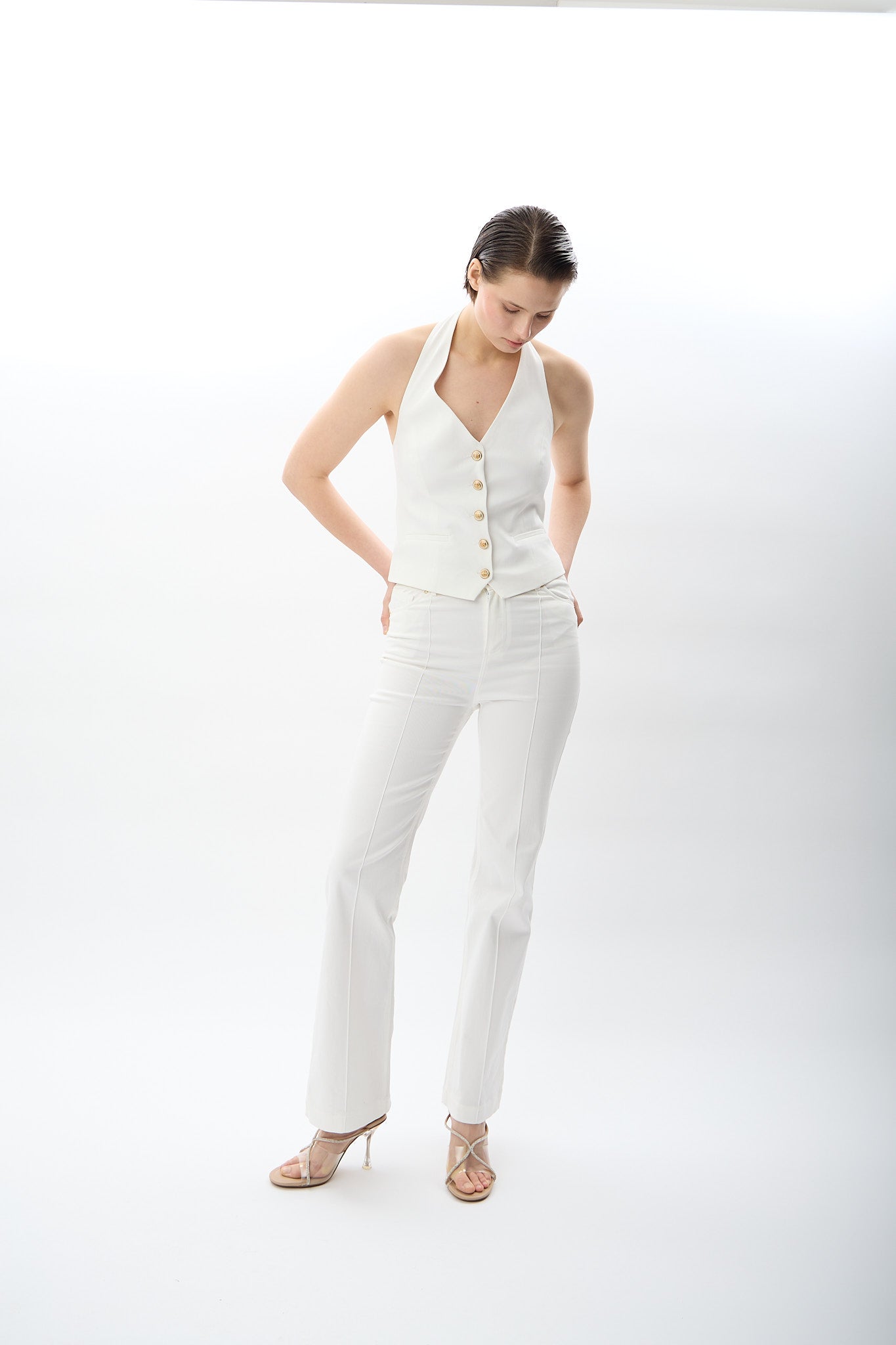 Diagonal-Yüksek Bel Pantolon-Pantolon-4-Milagron.com