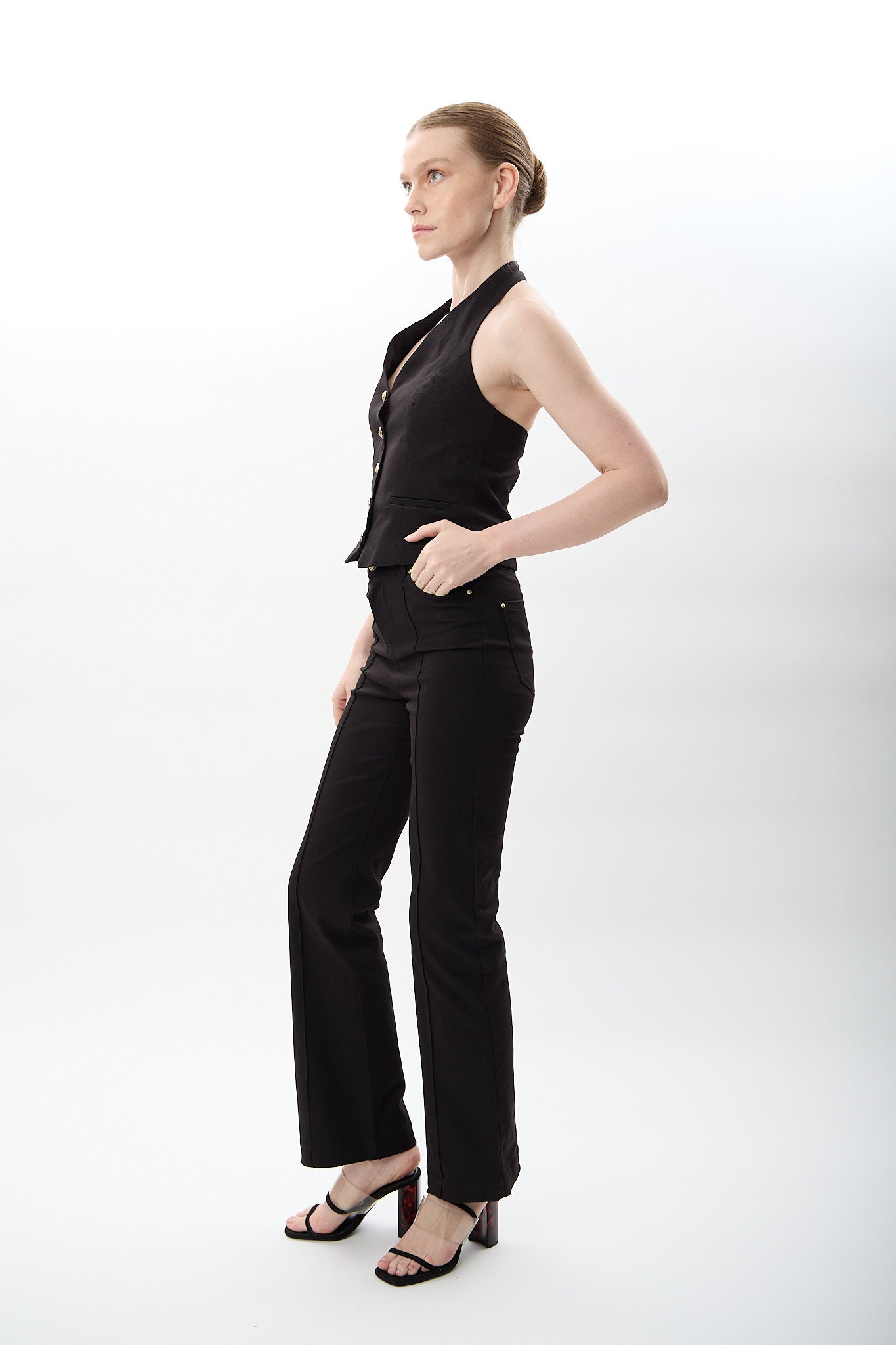 Diagonal-Yüksek Bel Pantolon-Pantolon-5-Milagron.com