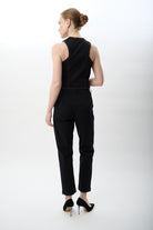 Diagonal-Yüksek Bel Rahat Kesim Pantolon-Pantolon-14-Milagron.com