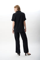 Diagonal-Yüksek Bel Rahat Kesim Pantolon-Pantolon-3-Milagron.com