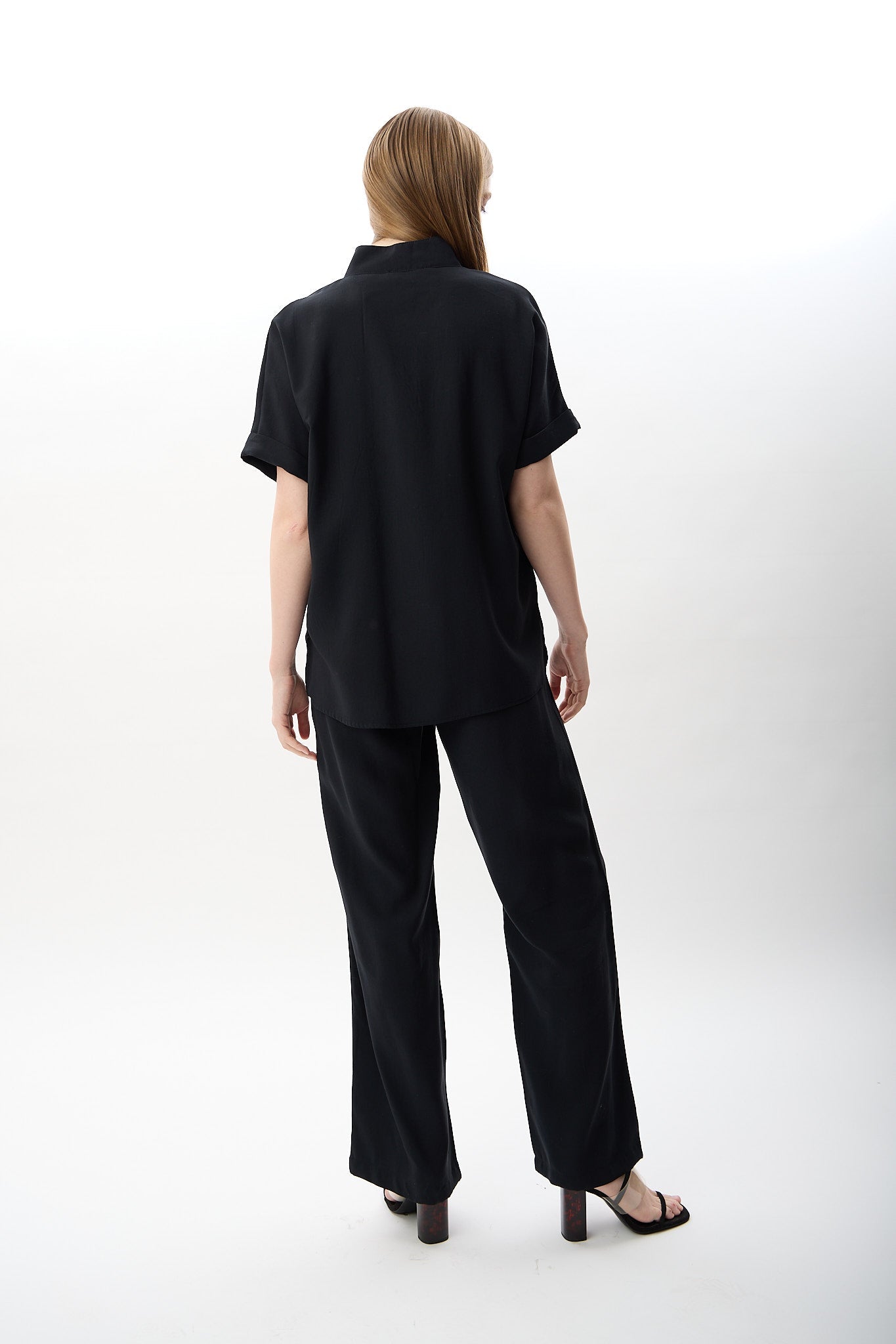 Diagonal-Yüksek Bel Rahat Kesim Pantolon-Pantolon-7-Milagron.com