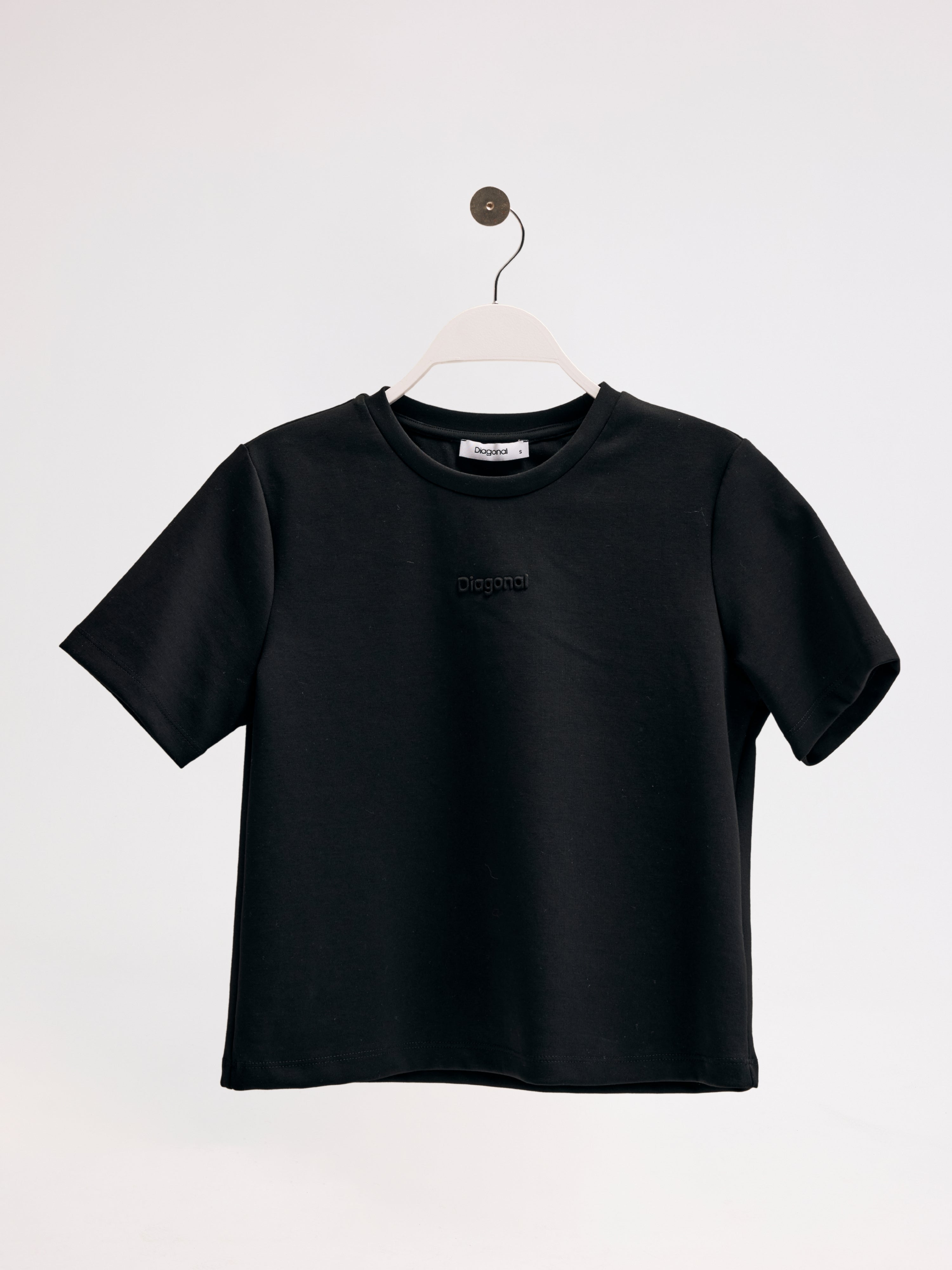 Diagonal-Bisiklet Yaka Tişört-T-SHIRT-13-Milagron.com