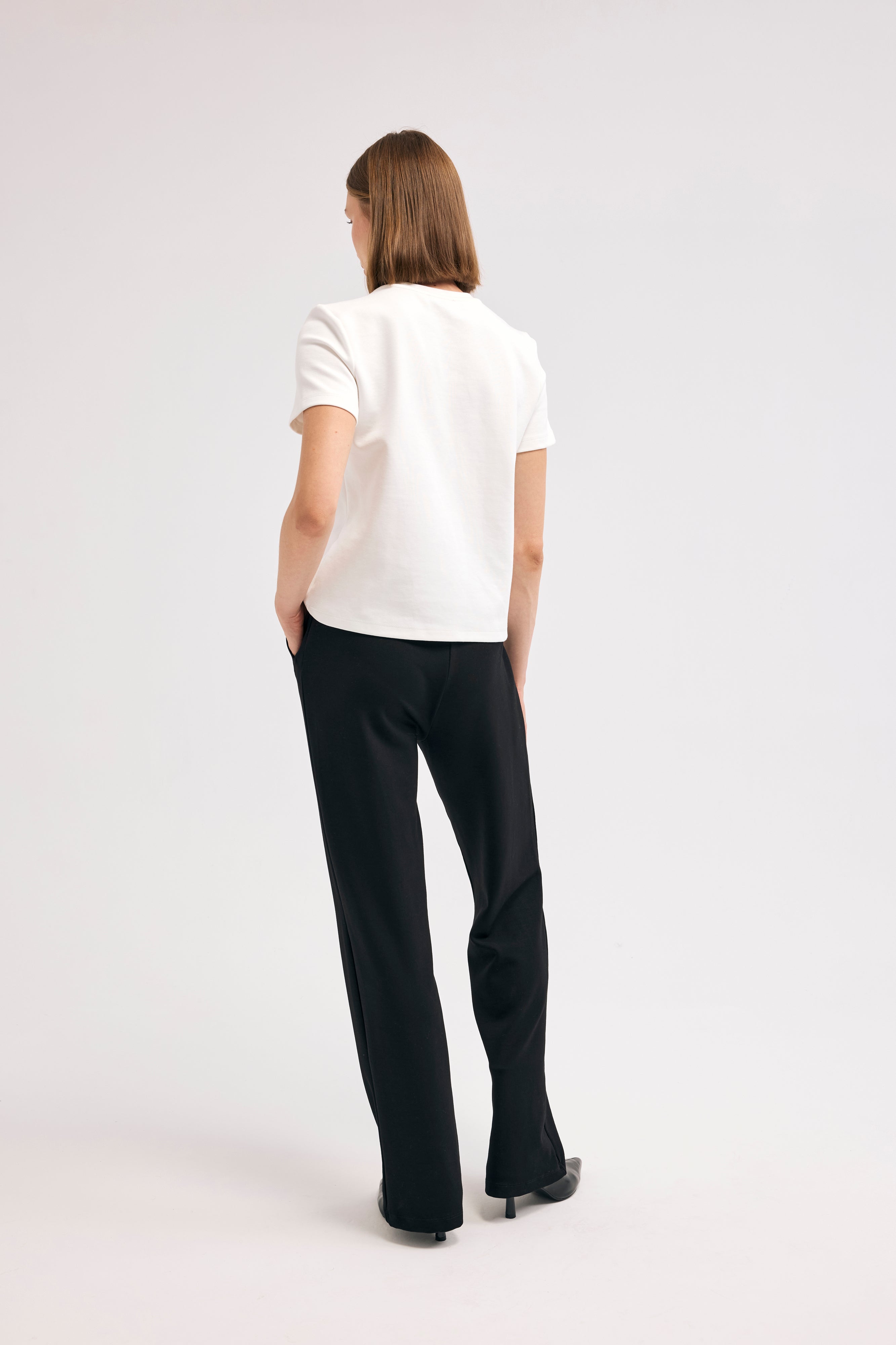 Diagonal-Bisiklet Yaka Tişört-T-SHIRT-4-Milagron.com