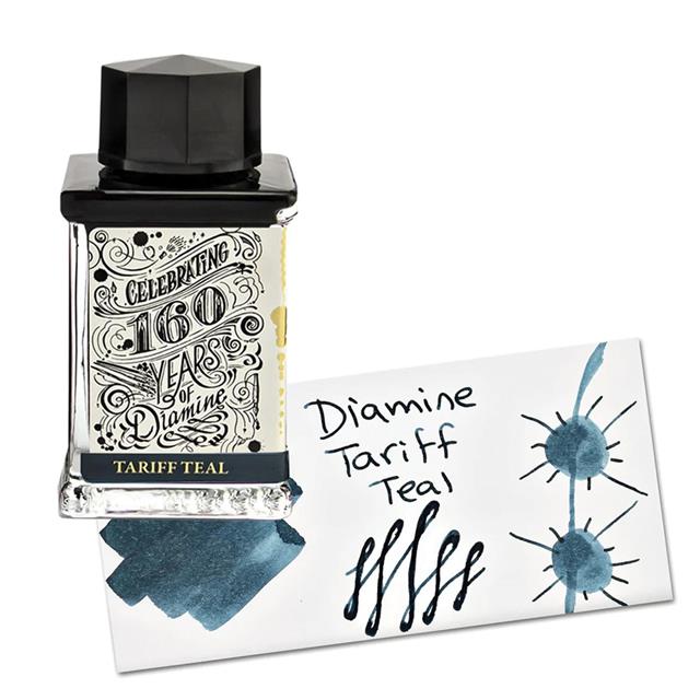 Diamine-Diamine 160. Yıl Dolma Kalem Mürekkebi 75 Ml. Tariff Teal-Mürekkep-1-Milagron.com