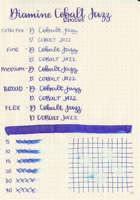 Diamine-Diamine Ink Shimmering Mürekkep Cobalt Jazz 2018-Mürekkep-3-Milagron.com