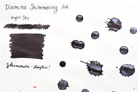 Diamine-Diamine Ink Shimmering Mürekkep Night Sky-Mürekkep-5-Milagron.com