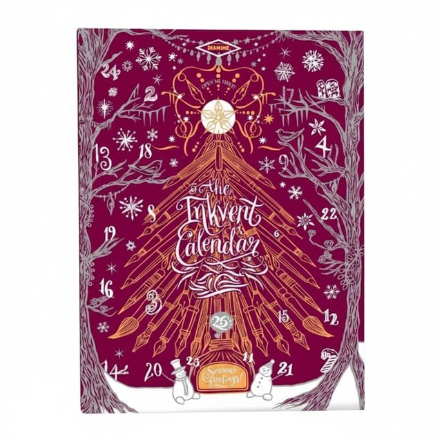 Ön SiPariŞ - Diamine Inkvent Calendar 2026 Burgundy Edition Mürekkep Takvimi