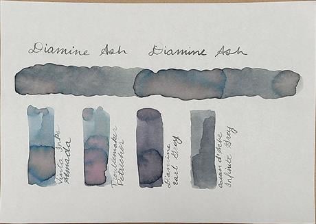 Diamine-Diamine Inkvent Collection şişe Mürekkep 50ml Ash-Mürekkep-2-Milagron.com