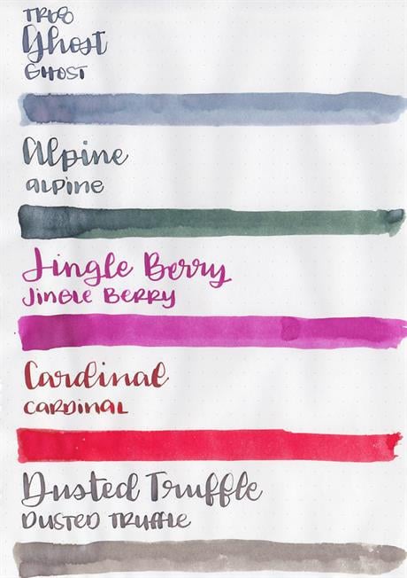 Diamine-Diamine Inkvent Green Edition Collection şişe Mürekkep 50ml Ghost-Mürekkep-2-Milagron.com