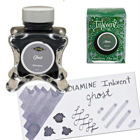 Diamine-Diamine Inkvent Green Edition Collection şişe Mürekkep 50ml Ghost-Mürekkep-3-Milagron.com