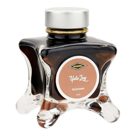 Diamine-Diamine Inkvent Green Edition Shimmer Collection şişe Mürekkep 50ml Yule Log-Mürekkep-1-Milagron.com