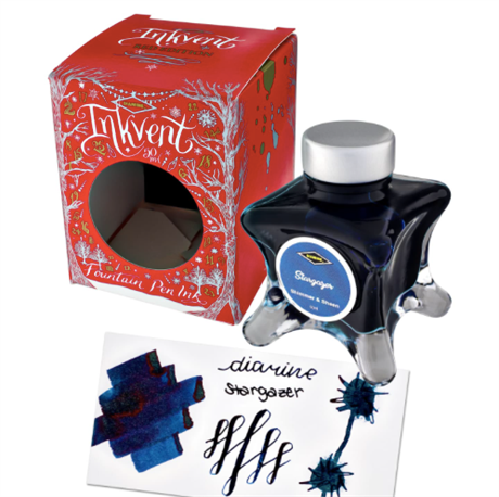Diamine-Diamine Inkvent Red Shimmer&Sheen Stargazer 2022-Mürekkep-4-Milagron.com