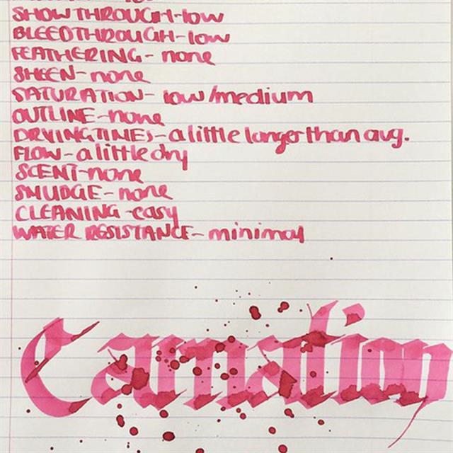 Diamine-Flower Collection 30 Ml Mürekkep Carnation-Şişe Mürekkep-2-Milagron.com