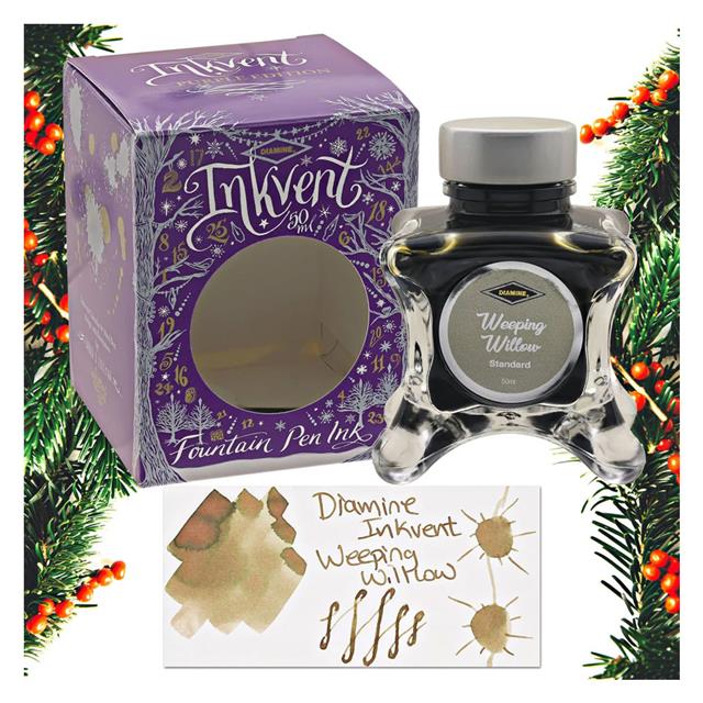Diamine-Inkvent Purple Collection Mürekkep 50ml Weeping Willow-Şişe Mürekkep-1-Milagron.com