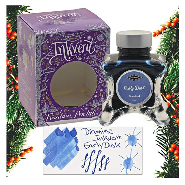 Diamine-Inkvent Purple Collection Şişe Mürekkep 50ml Early Dusk-Şişe Mürekkep-1-Milagron.com