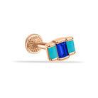 Dianora Piercing-14 Ayar Altın 3 Baget Firuze Rengi Ve Lacivert Taşlı Göz Minimal Tragus Piercing-Renkli Taşlar Koleksiyonu-85-Milagron.com