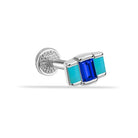 Dianora Piercing-14 Ayar Altın 3 Baget Firuze Rengi Ve Lacivert Taşlı Göz Minimal Tragus Piercing-Renkli Taşlar Koleksiyonu-79-Milagron.com