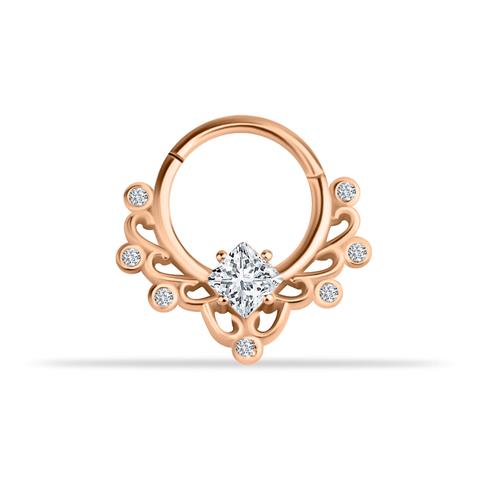 14 Ayar Altın Aurélia Minimal Halka Piercing