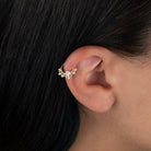 14 Ayar Altın Aurélia Minimal Halka Piercing
