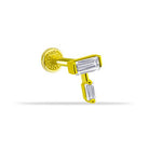 Dianora Piercing-14 Ayar Altın Bagette Minimal Tragus Piercing-Tragus Piercing-1-Milagron.com