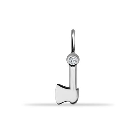 14 Ayar Altın Balta Motifli Minimal Charm
