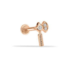 Dianora Piercing-14 Ayar Altın Balta Tragus Piercing-Tragus Piercing-2-Milagron.com