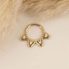 14 Ayar Altın Celestia Minimal Halka Piercing