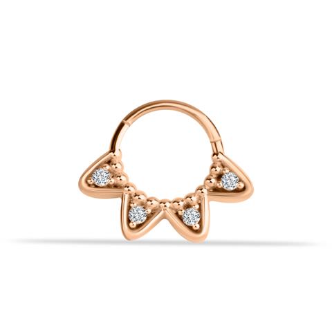 14 Ayar Altın Celestia Minimal Halka Piercing