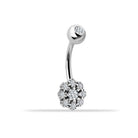 14 Ayar Altın Çiçek Göbek Piercing