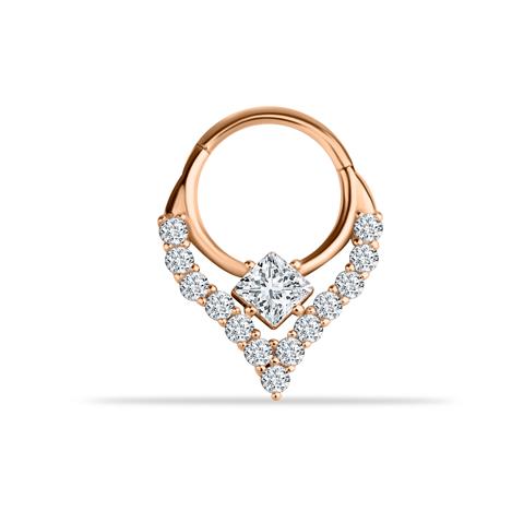 14 Ayar Altın Étoile Minimal Halka Piercing