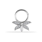 14 Ayar Altın Flora Minimal Halka Piercing