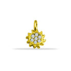 14 Ayar Altın Güneş Motifli Minimal Charm